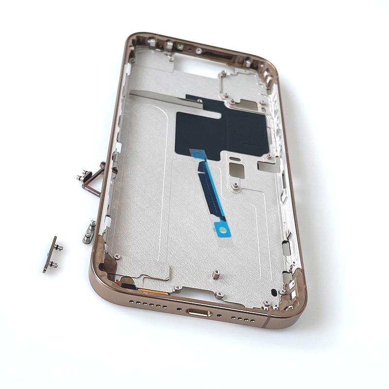 For iPhone 16 Pro Max Middle Frame Bezel Housing Side Button Chassis Repair Replacement Parts