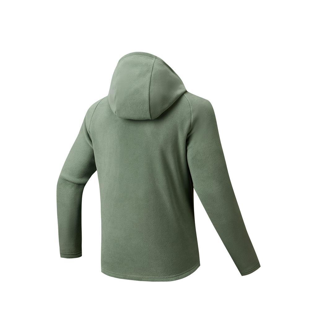 Anta Outdoor Series Fire Shell Warm Windproof Antistatic Comfortable Versatile Casual Fashion Hooded Jacket Unisex Jacket Slate-Green 972616701-4