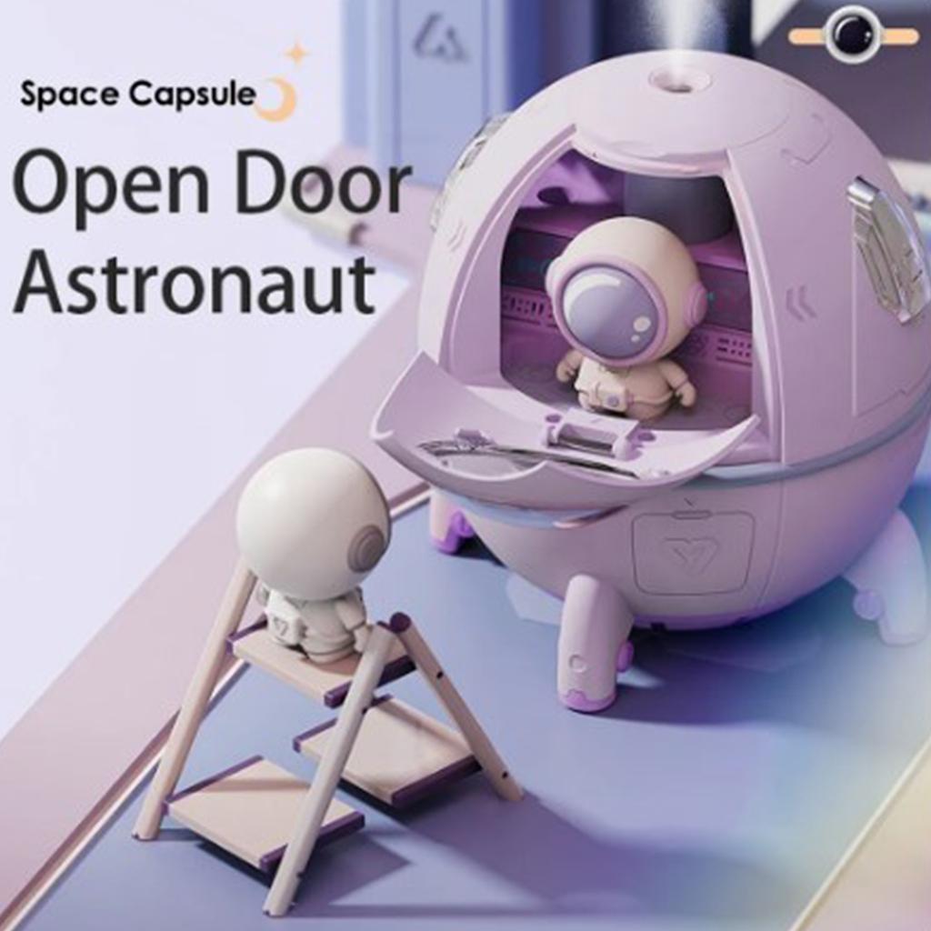 Astronaut Air Humidifier With 220ml Water Tank Ultrasonic Aroma Essential Oil Diffuser Usb Mists Sprayer With Led Light
