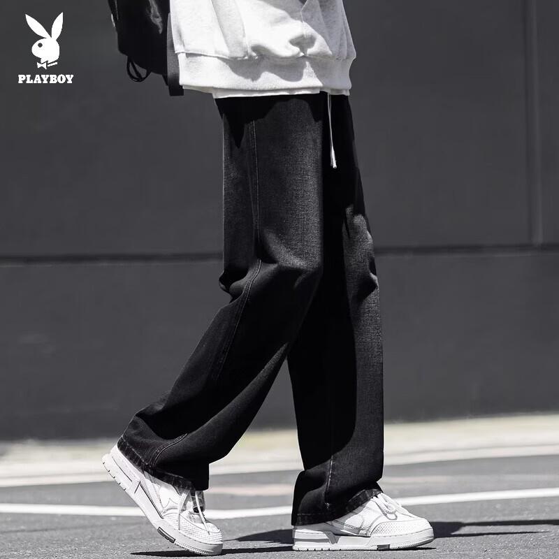 PLAYBOY Men s Casual Loose Straight Jeans 3XL