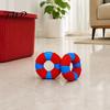 Puppy Teething Toys Lifebuoy Ring Dog Toy, Latex Squeaky Chew Teeth Oral Care Cleaning Toy for Aggressive Chewers, Interactive Pet Training