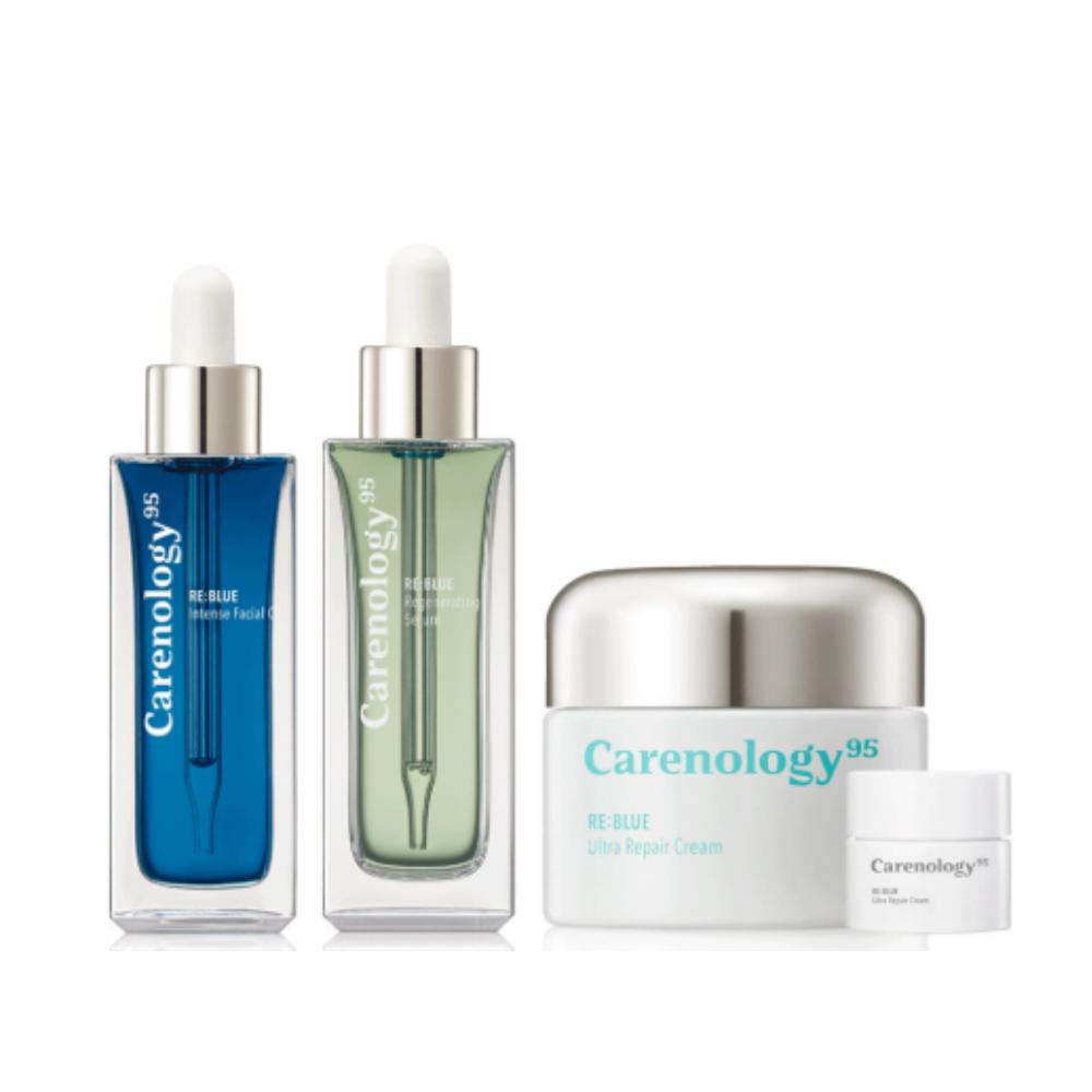 Carenology Signature Oil Intensive Routine Care Set (Oil 50ml + Serum 50ml + Cream 50ml + Mini Toner)