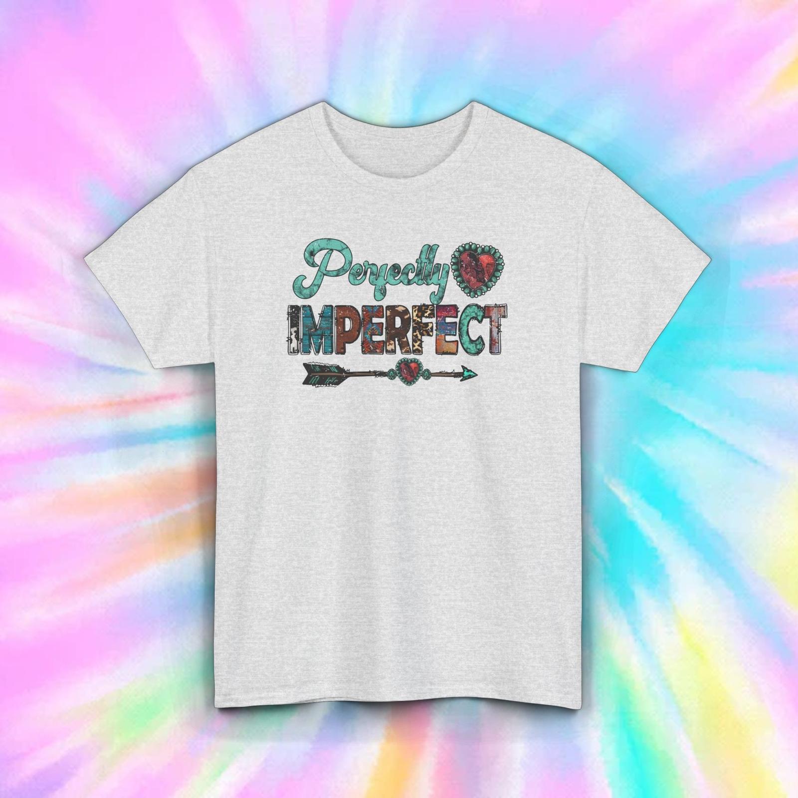 Perfectly Imperfect T-Shirt | Boho Arrow Heart Graphic Tee S-5XL XXL