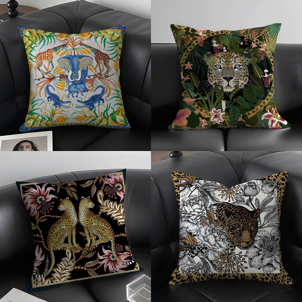 Animals Classical Cushion Cover Pillowcase Ultra Soft Skin Friendly Fabric Cloud Like Comfort  Concealed Zipper