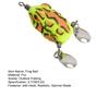 2.7CM/3.2G Mini Soft Frog Lure with Weedless Hook Spinner Blade PVC Artificial