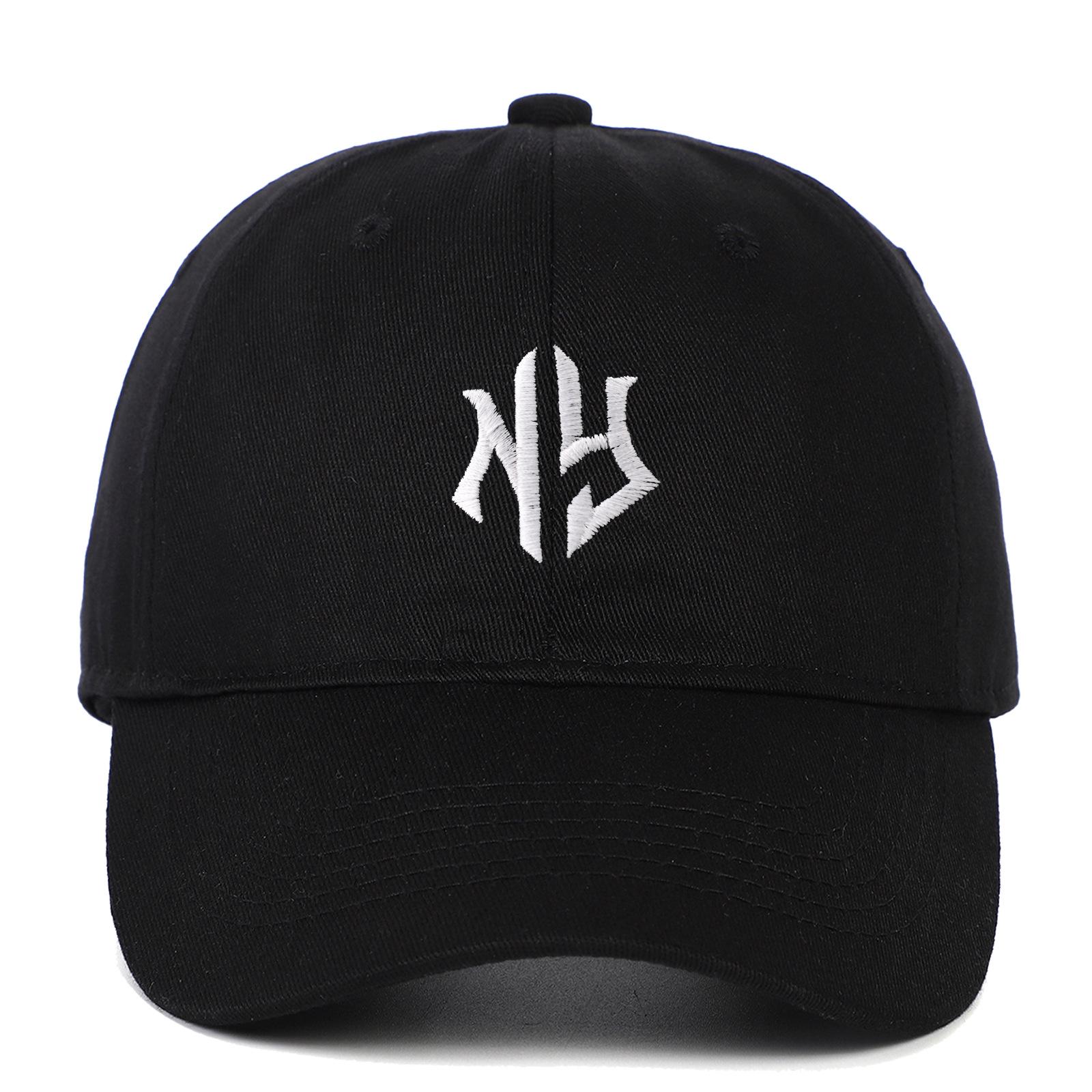 New York Classic Style Cotton Embroidered Baseball Cap Adjustable чёрный