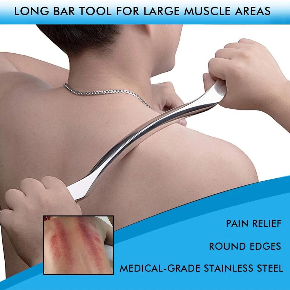 Stainless Steel Gua Sha Scraping Massage Tool Guasha IASTM Tools Help Relieve Sore Muscles Soft Tissue Mobilization Scrapper