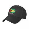 Baseball Cap Guyana Flag Cool Guyanais Fans Wild Sun Shade Peaked Adjustable Outdoor Caps for Unisex Women