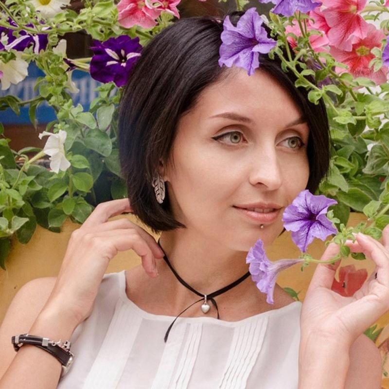 Gothic Black Long Necklace Velvet-Rope Heart Star Sun-Moon Pendant Choker Clavicle Chain Y2k Jewelry Women Girl Teen