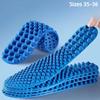 1 Pair Unisex Soft Acupressure Massage Insoles Trimmable Non-slip for Sneakers Boots Foot Pain Relief Outdoor Activities