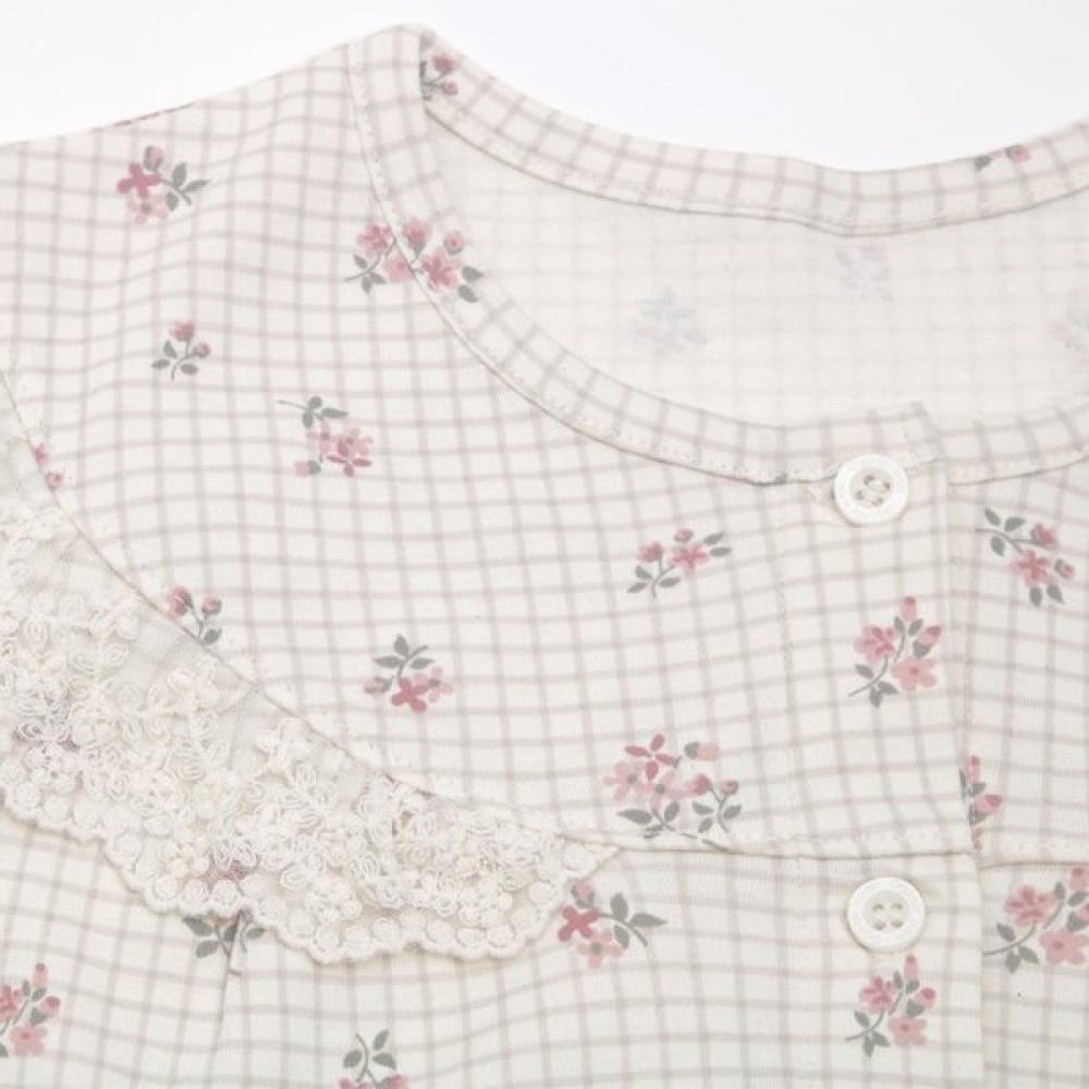 Organicmom Neo Girl Long Sleeve Kids Dress Pajamas Mifssw09