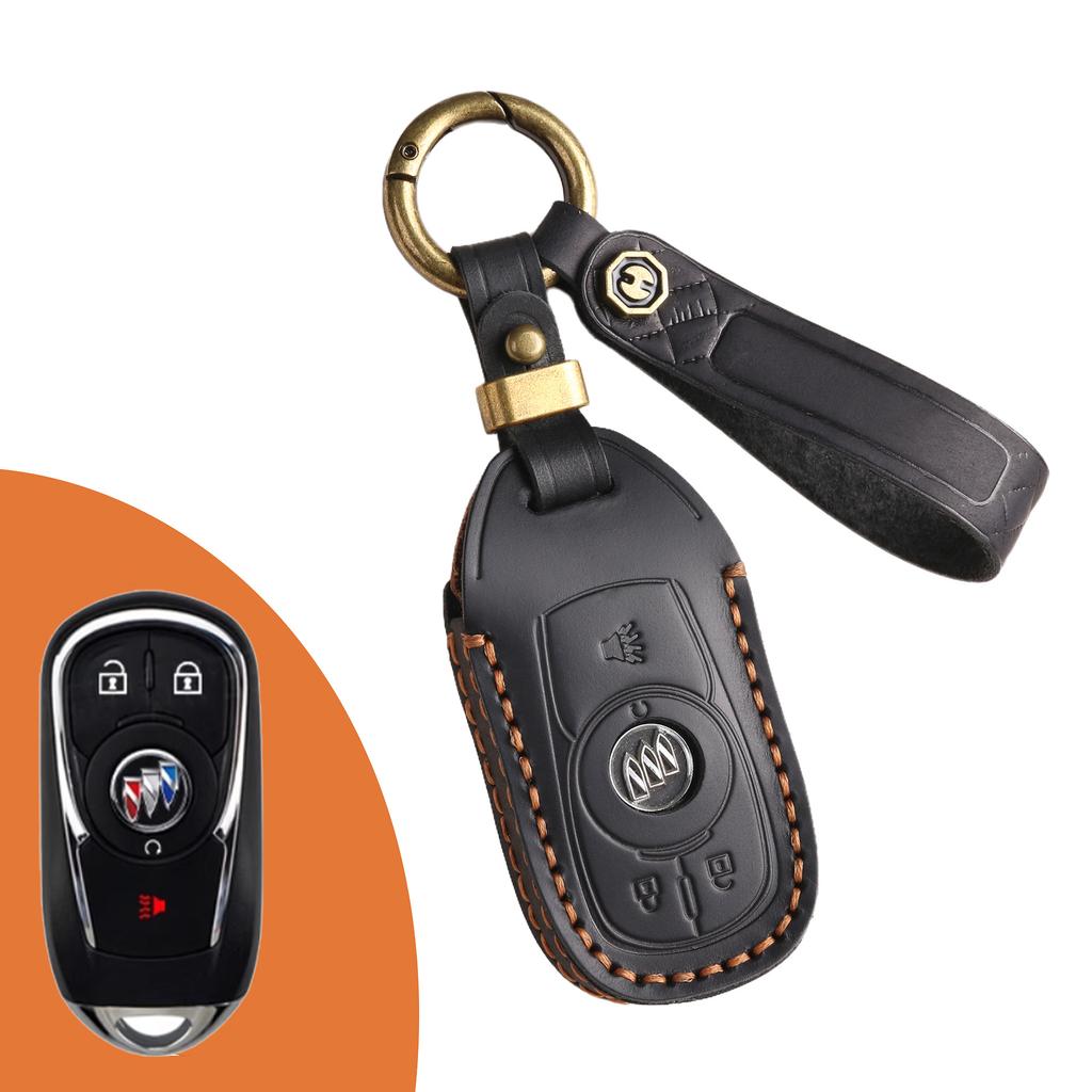 Coprichiave retrò in pelle per Buick GL8 Regal LaCrosse Envision borsa per chiave auto retrò fatta a mano