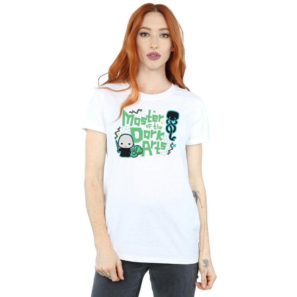Harry Potter Womens/Ladies Voldemort Dark Arts Junior Cotton Boyfriend T-Shirt
