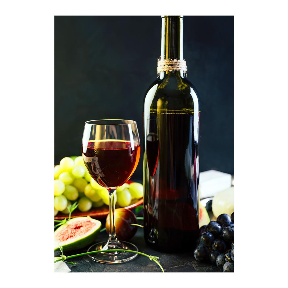 Red Wine and Wine Glass Poster and Print Restaurant Canvas Painting Wall Art Picture for Living Room Kitchen Home Decor Cuadros