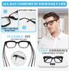 Retro Square Reading Glasses Men Anti Glare Magnification Glasses Large Readers
