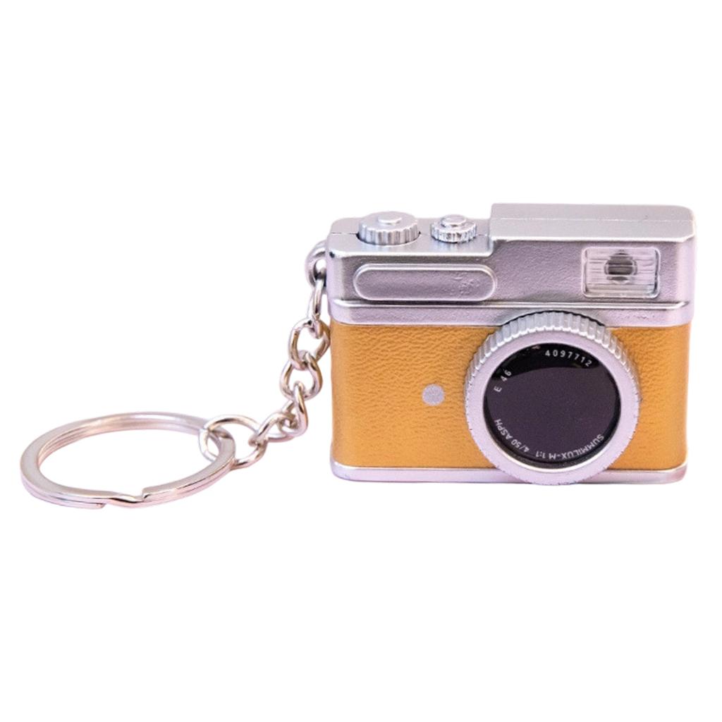 Creative Mini DSLR Camera Glowing Keychain Featuring Flashing Sound Effect Perfect Gift for Photography Fans and Celebrations