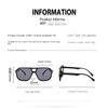 2PACK Vintage Double Bridge Black Sunglasses Women Oversized Square Frame Luxury Shades Sun Glasses Female Pilot Eyewear