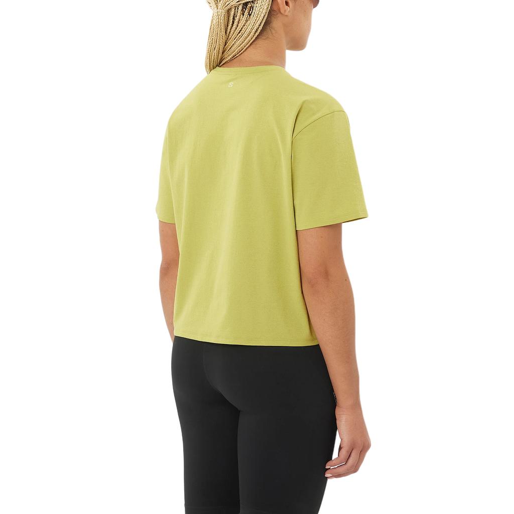 SALOMON Trackline Ionic Antibacterial Short Sleeve Loose Fit Solid Soft Durable T-Shirt Women Tops C27490