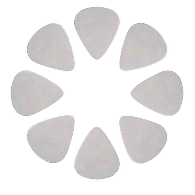 10/20PCS Guitar Plectrums Stainless Steel 0.3mm Thick Guitar Pick Shine Surface Metal Practice Prop for Guitar Bass Ukulele ZYF