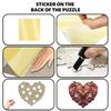 Wacocetoy Cross Love Heart High-Difficulty Wooden Jigsaw Puzzle Toy Money Box