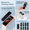 New Fashion Smartwatch Women Men Blood Oxygen Temperature Monitoring Bracelet Waterproof Sports Smart Watch Ladies Gift