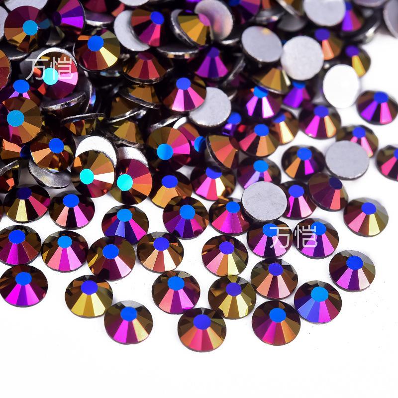 Ss3-Ss16 Mixed Size Flat Bottom Drill, Mobile Phone Case Diy Sticker Diamond Crystal Glass, Creative Nail Art Jewelry Accessories