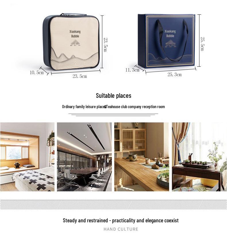 Portable Travel Kung Fu Tea Set: 1 Pot & 4 Cups in Gift Box, Custom Logo Option