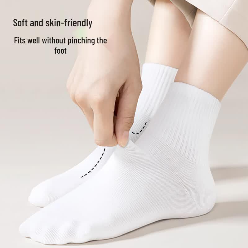 Unisex Disposable Mid-Calf Cotton Socks