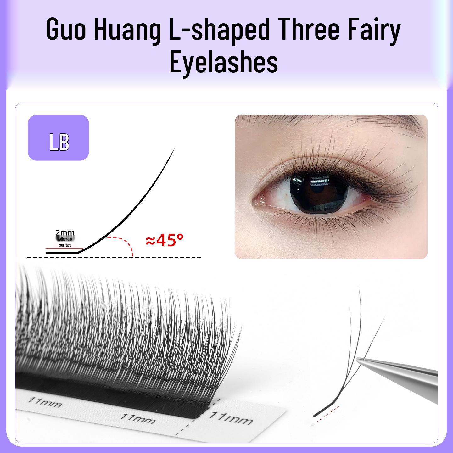 

Guofeng Sanxian Eyelash Extensions - Soft, Long-lasting Camellia Lashes 8-13mm Mixed Pack