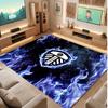 Tappeto in Velluto di Cristallo con Stampa del Leeds United Football, Comodo Assorbente d'Acqua Antiscivolo Tappeto per Pavimenti Interni