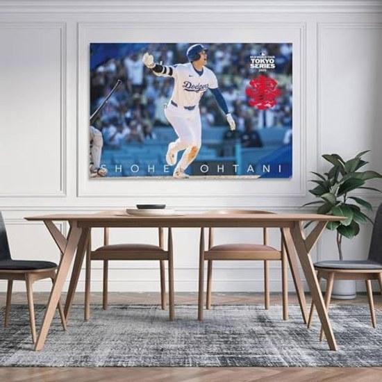 Shohei Ohtani Poster 1 Wall Art Canvas Print Image Picture Hanging Decoration Home Decor 08x12inch (20x30cm)