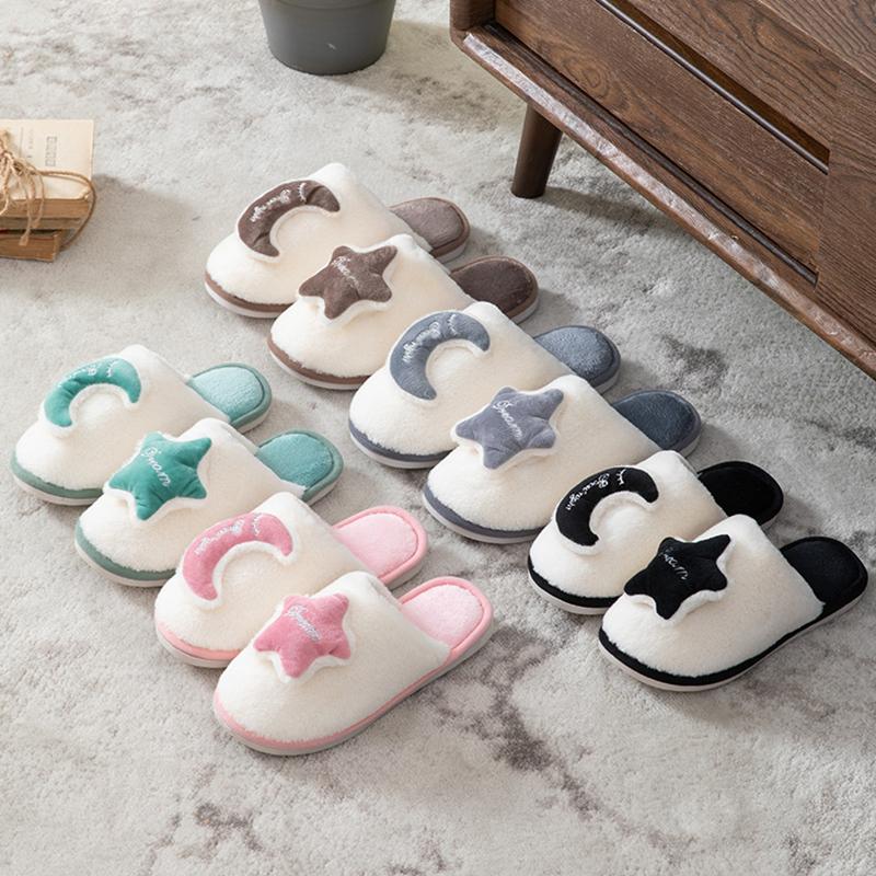 Fashion Winter Casual Women's Slippers Home Star Fluffy Luxury Designer Woman Shoes Fashion Fuzzy Fur Slides Elegant Plush Footwear Flat