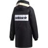 adidas Originals Felpa con Cappuccio Calda in Cotone con Lettere Logo Rimovibili Giacca Donna Nero DH4567