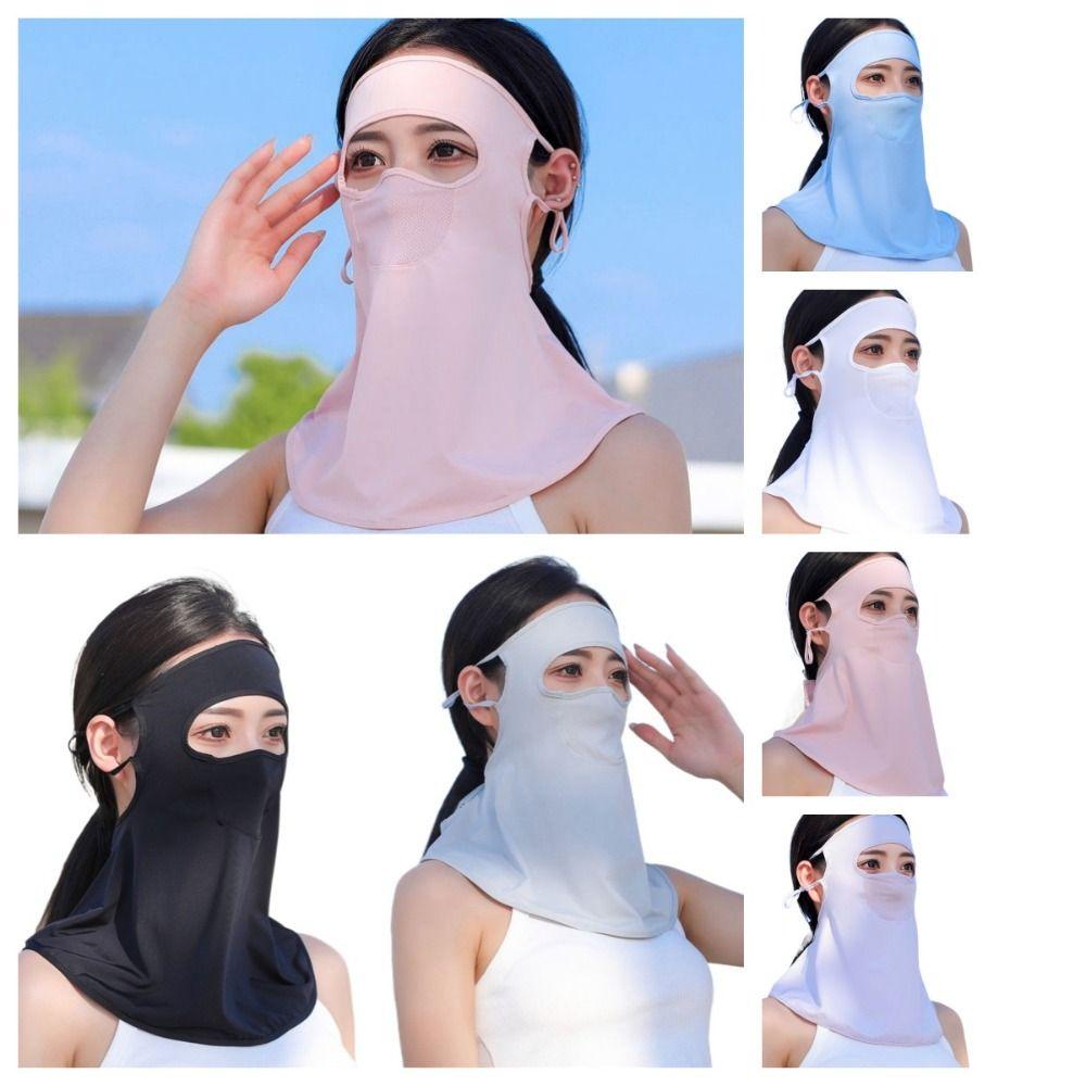 

Солнцезащитная вуаль Летняя солнцезащитная маска Ice Silk Bib Женская маска для шеи Ice Silk Mask Походная маска