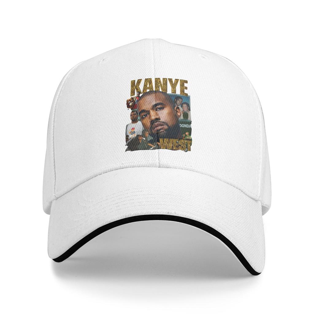 Custom Fashion Popular Singer Kanye West Baseball Cap Unisex WoUnisex Adjustable Adult  Dad Hat Summer Sun Hat