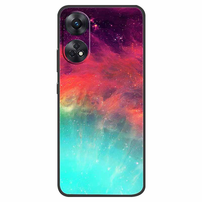 Case For Oppo Reno 8T Cover Black Silicone Soft Phone Back Cases for Oppo Reno8 T 4G Fundas Reno8T CPH2481 6.43" Lovely Fundas