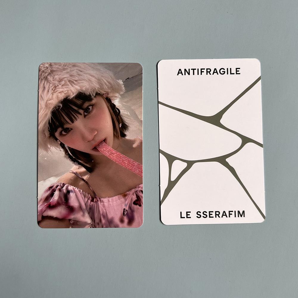 Buy 5pcs/set LE SSERAFIM Antifragile Lomo Card Frozen Aquamarine