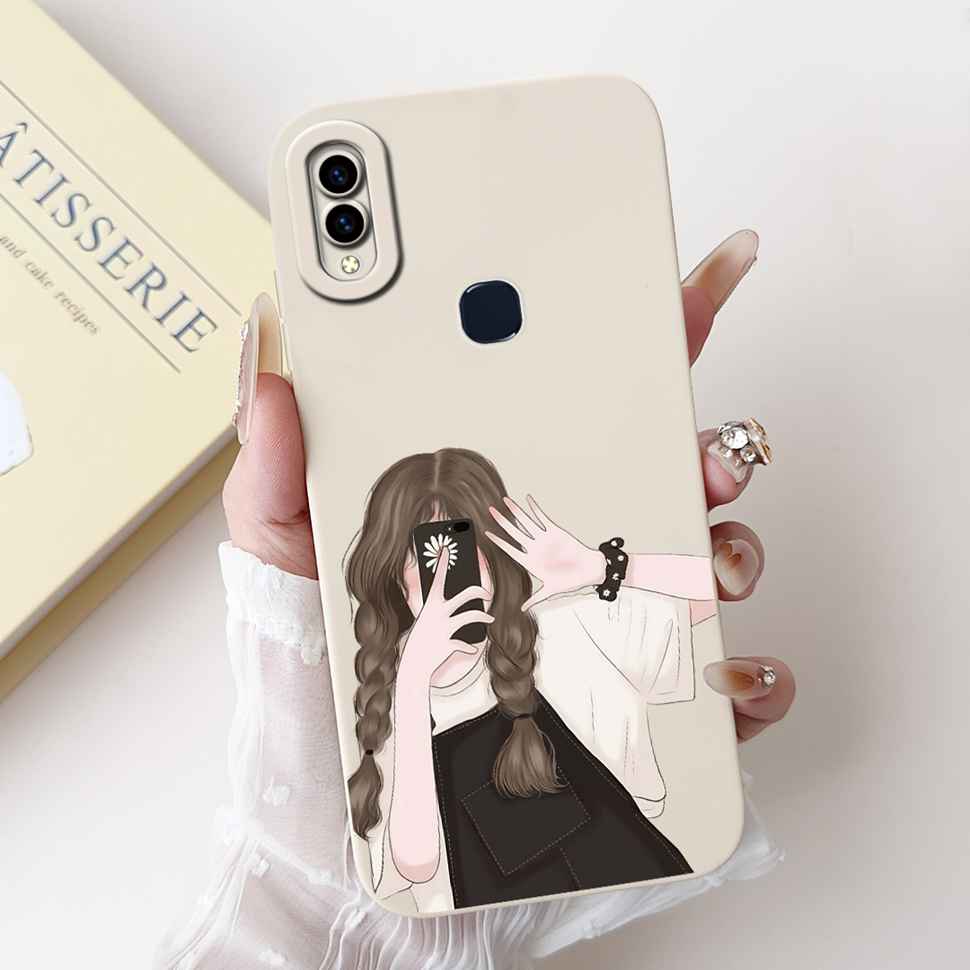 For Vivo V9 1723 Case Vivo V9 Youth 1727 1726 Fashion Flowers Soft Silicone Back Cover For Vivo Y85 Y85 6.3" Protective Cases