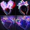 10/20/30pz Ragazza Donna LED Luminoso Gatto Orecchie di Coniglio Fascia Luminosa Flash Fascia Luminosa al Buio Fornitura per Festa di Compleanno Matrimonio