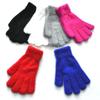 Men Women Winter Thicken Plush Warm Gloves For Student New Solid Color Mink Velvet Knitted Mittens Outdoor Cycling Skiing Gloves