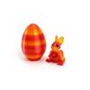 3D Printed Rabbit Eggs Ornament Animal Model Easter Rabbit Home Desktop Ornament Happy Easter Gift For Kids