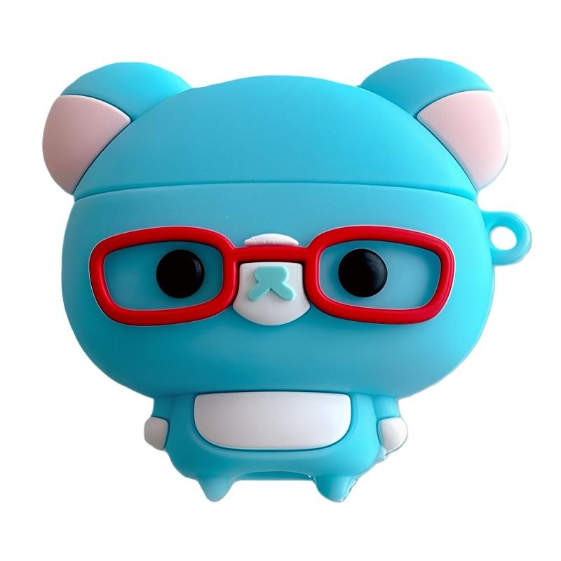 Blue Easy Bear for Apple AirPods Pro1 protective case 1 noise reduction version 1st generation 3rd generation Bluetooth headset cover