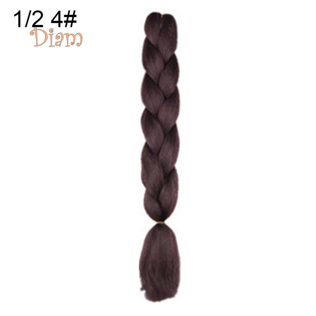 

DIAMO Женские Джамбо крючком Плетение Омбре Цвет Синтетические наращивания волос Канекалон 4#**