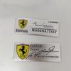 Metal Thin Aluminum Sticker Nameplate Decoration Car Sticker Personalized Modified Hub Cover Label For Ferrari F1 F8 F80 SF90 WM2