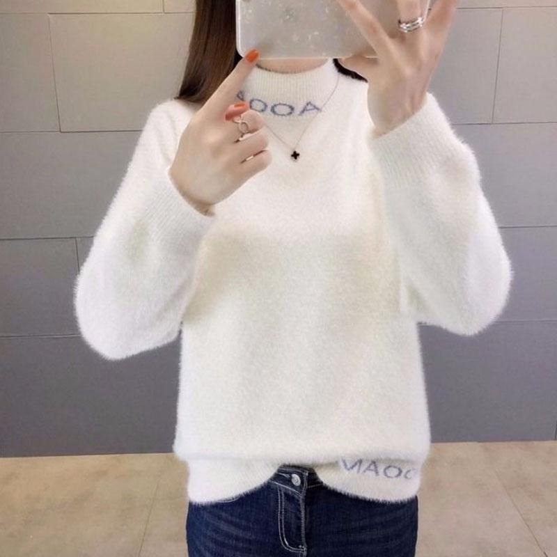 pullover fuzzy sweater