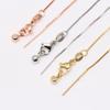 Diy Handmade 14K Bag Gold Color Retention, Chain Universal Chain Adjustment Box Chain Copper Plated Color Retention Necklace