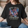 Unisex Unisex TShirt Eagle 250 Years of Freedom USA 17762026 Patriotic Vintage Pure Cotton Tees T Shirt Clothing Birthday Present