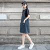 Women's Retro Denim Suspender Dress