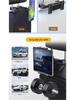 Rotating Telescopic Car Headrest Phone & Tablet Holder with Back Pillow for Rear Seat Entertainment