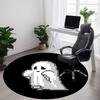 1pc Ghost Spirit Office Round Area Rug, Mat Suitable For Office, Under Office Chairs Bedroom Living Room Home Decor, Room Deco